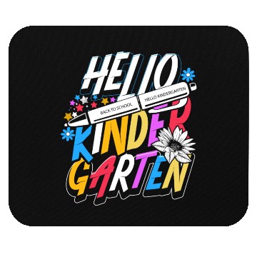 Discover Hello Kindergarten First Day of Kindergarten Mouse Pads