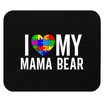 Discover I Love My Mama Bear Mouse Pads