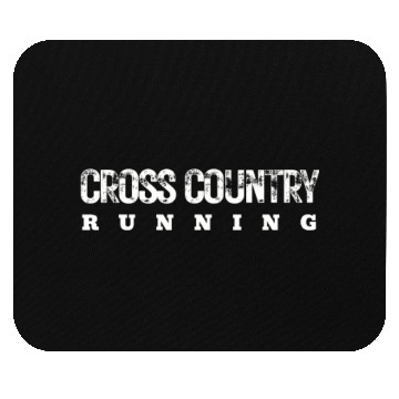 Discover Cross Country Running Bold Distressed, XC Running Mouse Pads