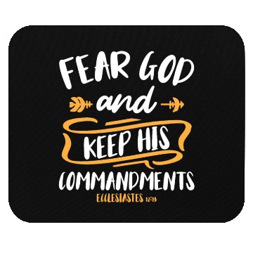 Discover Fear God and Keep His Commandment Bible Verse Mouse Pads