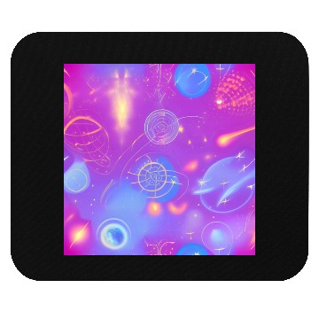 Discover galaxy nebula draw abstract Mouse Pads