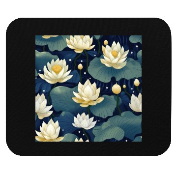 Discover Serenity Blooms: Timeless Lotus Pattern Mouse Pads