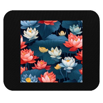 Discover Serenity Blooms: Timeless Lotus Pattern Mouse Pads