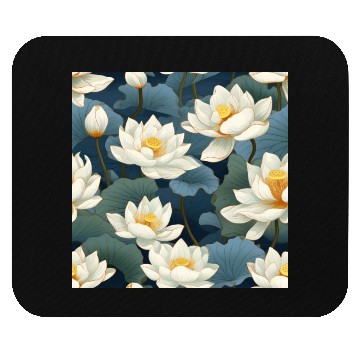 Discover Serenity Blooms: Timeless Lotus Pattern Mouse Pads