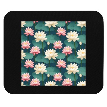 Discover Serenity Blooms: Timeless Lotus Pattern Mouse Pads