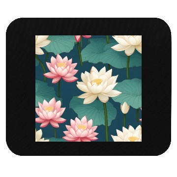 Discover Serenity Blooms: Timeless Lotus Pattern Mouse Pads