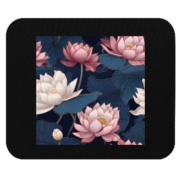Discover Serenity Blooms: Timeless Lotus Pattern Mouse Pads