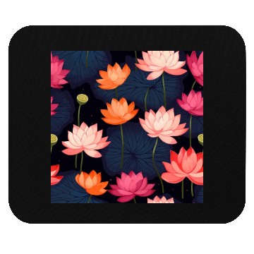 Discover Serenity Blooms: Timeless Lotus Pattern Mouse Pads