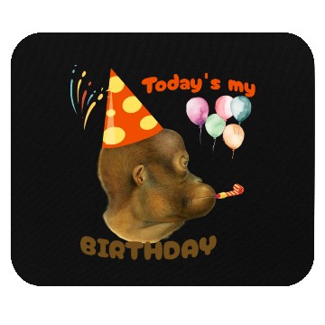 Discover today is my birtday funny monkey Mouse Pads