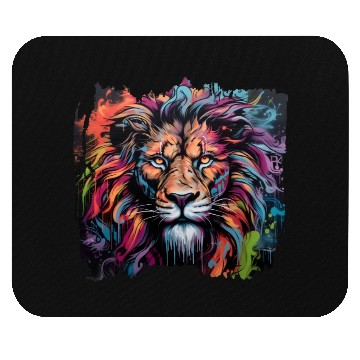 Discover Graffiti Style Lion | Lion Lovers Mouse Pads