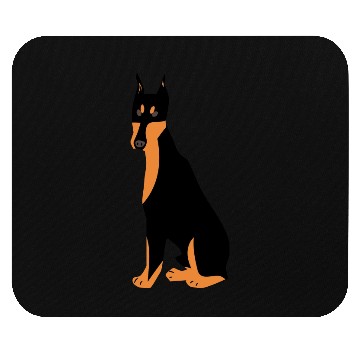 Discover Doberman dog Mouse Pads