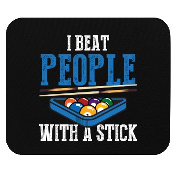 Discover Billiards Puns Pool Player Billiards Triangle Rack Mouse Pads