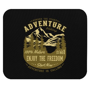 Discover Adventure Hiking Nature Mountains Alps Mouse Pads