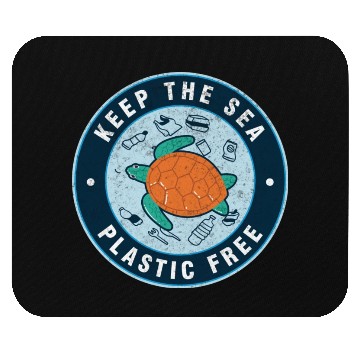 Discover Keep The Sea Plastic Free Save The Ocean Mouse Pads