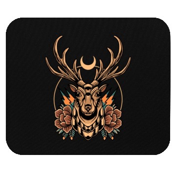 Discover Golden Deer Tattoo Mouse Pads