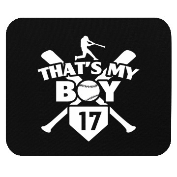 Discover Baseball Mom Dad T'S My 17 Baseball Number 17 Mouse Pads