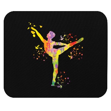 Discover Ballet Dancer Colorsplash Man Ballerino Mouse Pads