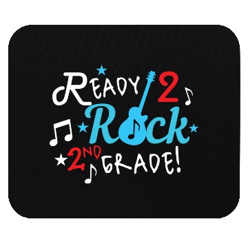 Discover Ready To Rock 2nd Grade Guitar Theme Boy Mouse Pads