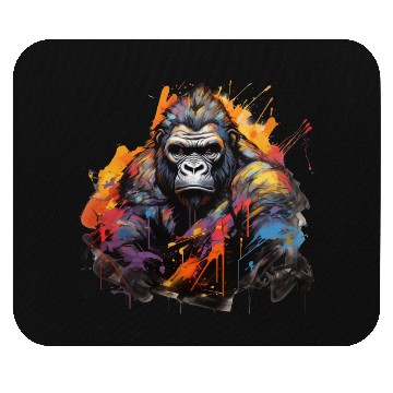 Discover Stoic Gorilla. Quiet Power, Graffiti Style. Mouse Pads
