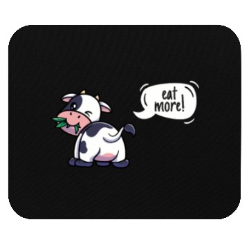 Discover Cross Country Run Mouse Pads, XC Running Eating Cow S