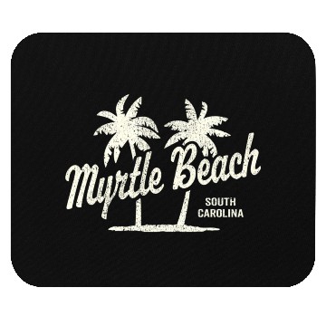 Discover Myrtle Beach South Carolina 70S Palm Trees Mouse Pads