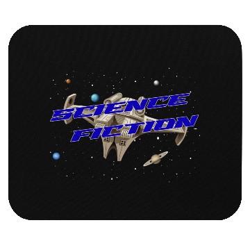 Discover Science Fiction Spaceship Planet Mouse Pads