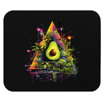 Discover Avocado Triangle Mouse Pads