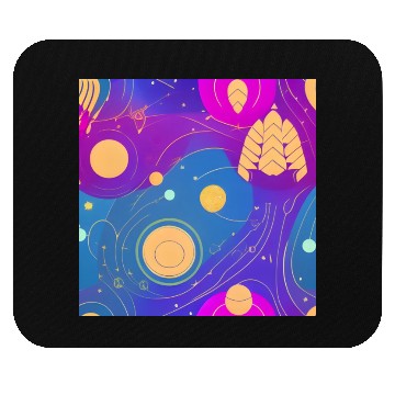 Discover Galaxy nebula art Mouse Pads