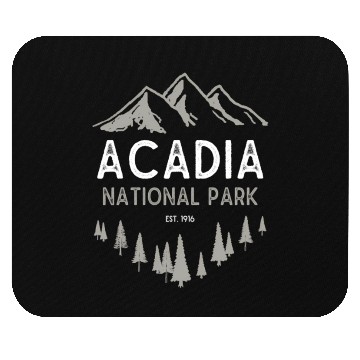 Discover Acadia National Park Est 1916 Maine Mouse Pads