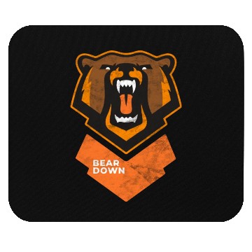 Discover Fierce Modern Bear Down Party Tailgate Sunday Mouse Pads
