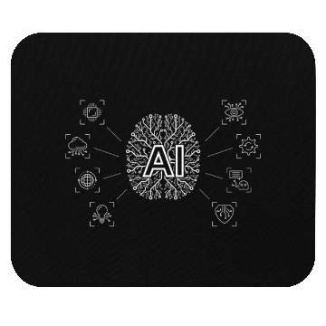 Discover AI - AI Brain & AI Artificial Intelligence Robot A Mouse Pads