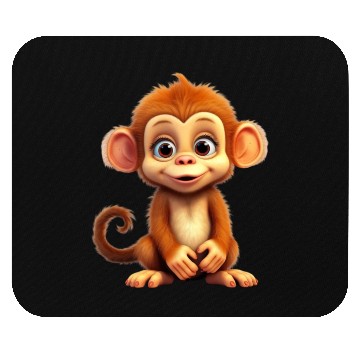 Discover Cute Monkey for Kids for a Kid Mouse Pads