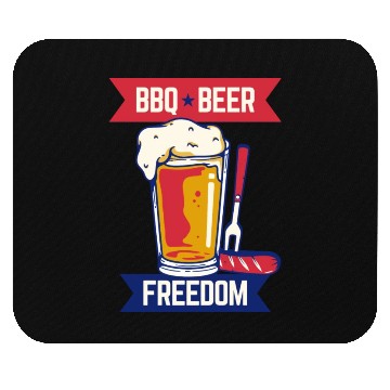 Discover Bbq Beer Freedom Beer Lover Mouse Pads