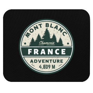 Discover Mont blanc chamonix french alps trip Mouse Pads