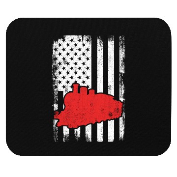 Discover US Patriotic Railroader Mouse Pads