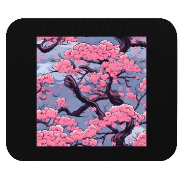 Discover Anime Euphoria: Fantasy Cherry Blossom Dreamscape Mouse Pads