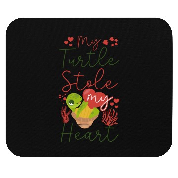 Discover Sea Turtle Tortoise Valentines Day Mouse Pads