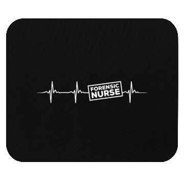Discover Forensic Nurse Heartbeat Mouse Pads