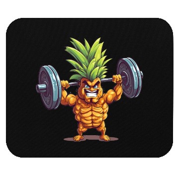 Discover Pineapple with dumbbell Mouse Pads