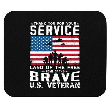 Discover US Army Veteran Land Of The Free Mouse Pads