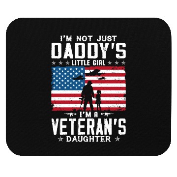 Discover US Army I'm A Veterans Daughter Mouse Pads
