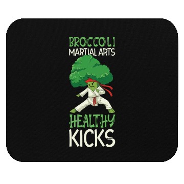 Discover Broccoli Martial Arts Karate MMA Boxing Kicks Mouse Pads