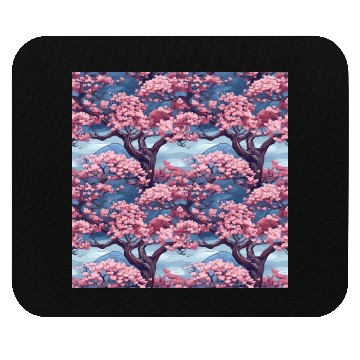 Discover Anime Euphoria: Fantasy Cherry Blossom Dreamscape Mouse Pads