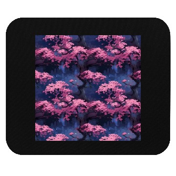 Discover Anime Euphoria: Fantasy Cherry Blossom Dreamscape Mouse Pads