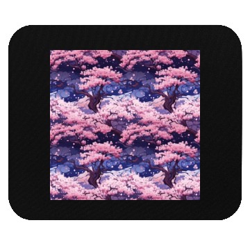 Discover Anime Euphoria: Fantasy Cherry Blossom Dreamscape Mouse Pads