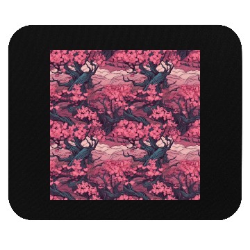 Discover Anime Euphoria: Fantasy Cherry Blossom Dreamscape Mouse Pads
