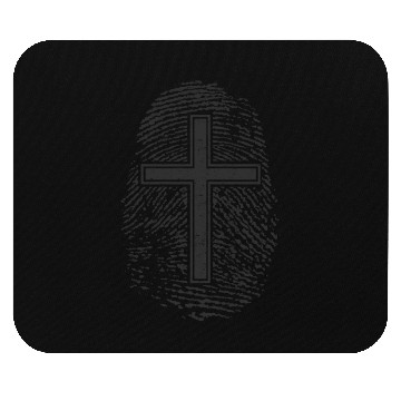 Discover Christian Thumbmark Cross Mouse Pads