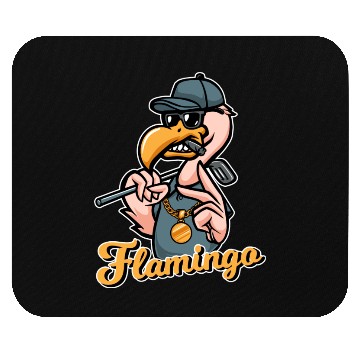 Discover Flamingo Golf Mouse Pads