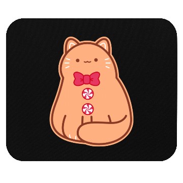 Discover Gingerbread Cat Mouse Pads