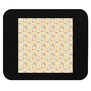 Discover Colorful Retro Circles Mouse Pads